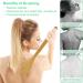 Saunnihen 43cm Bamboo Back Brush - Natural Bristle Shower & Dry Brush for Dead Skin & Cellulite Removal | International Shipping - Buy Online on SooperMarket.com
