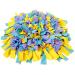 igadgitz home U7174 Dog Snuffle Mat Dog Treat Dispenser Mat Dog Sniffing Mat Dog Puzzle Mat - Multi-coloured