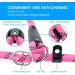 PLUTUS PET Dog Slip Lead Anti-Choking 6ft Pink - Reflective Two Handles Heavy Duty Training Lead for Medium Large Dogs - Buy Online on SooperMarket.com