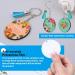 80 PCS Sublimation Blanks Keychains & Coasters Kit for DIY Art Crafts - Round Double-Sided Heat Transfer Key Chains & Tassels Set - Buy Online on SooperMarket.com