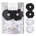 4-piece set with large hair tie made of velvet for updos ponytail bomble hair tie holder for women girls children black and white combination pack