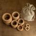 Bopoobo 60mm Unfinished Wooden Rings - Natural Beech Craft Rings for DIY Baby Teething Toys & Accessories (10 pcs) - Buy Online on SooperMarket.com