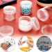 6 Pack Transparent Empty Jars - 5ml Mini Cream Box with Spatula | Perfect for Lotions Cosmetics Mini Candles - Travel Potty Jar Set - Buy Online on SooperMarket.com