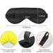 Adjustable Light Blocking Eye Mask for Men and Women - Ideal for Travel, Yoga, Meditation, and Deep Sleep - Breathable and Comfortable - Pure Yellow - Buy Online on SooperMarket.com