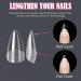 240PCS Short Almond Gel Nail Tips Set - Nail Extensions Kit for All Nails - Buy Online on SooperMarket.com