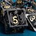 ARUOHHA Hollow DND Metal Dice Set Black Gold Dungeons and Dragons Dice D and D Dice Role Playing Games D+D Polyhedral Dice 7PCS RPG D&D Dice with Gift Box D20 D12 D10 D8 D6 D4 - Buy Online on SooperMarket.com