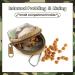 Pinenuts Small Dog Treat Bag 2 Pack Dog Training Treats Pouch Pet Puppy Dog Walking Bags Pocket with Mezzanine and Carabiner - Buy Online on SooperMarket.com