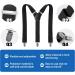 Clundoo Extra Strong Braces for Men & Women - 3.5 cm Wide Elastic with 3 Metal Clips - Adjustable Rush Carrier - Buy Online on SooperMarket.com
