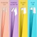 Mabox Professional Stainless Steel Tweezers Set for Men & Women - Precision Slant and Pointed Eyebrow Tweezers for Facial Hair Removal - 4 Pcs Set - Buy Online on SooperMarket.com