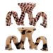 Large Tortoise Shell Claw Clip 3.5 Inch Cellulose Acetate Hair Claw Clips Checkered Hair Claw Clips French Design Hair Jaw Clamp for Women Girls (2 Pack) STYLE C