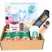 Starbucks Instant Coffee Gift Box- Compatible For Lovers Of Starbucks| Starbucks White Mocha Cinnamon Dolce Latte & Caramel Latte Flavour| Coffee Cup Sleeves Stirrers|Snacks & Pamper Guide - Buy Online on SooperMarket.com