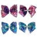 2 Pack Siwa Style Hair Bows for Girls - 8 Inch Large Ribbon Hair Barrettes Set | Mermaid Bows Accessories | Best Xmas Gift - Buy Online on SooperMarket.com