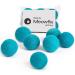 MEOWFIA Wool Ball Toys - 6-Pack of Safe for Cats and Small Dogs Balls - 1.5 Inch and 2 Inch Felted Wool Cat Toy and Dog Toy 1.5 Inch Aquamarine