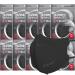 Good Day (Pack of 10) Bi-Folding 4-Layers Premium Filters (KF94 Certified) Face Mask (Made in Korea) Respirators Protective Disposable Dust Safety Covers Individual Packaged (Adults Large) - Black