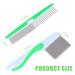 Premium Stainless Steel Dog & Cat Comb - Flea Comb for All Hair Types (Green) - Perfect for Short Medium & Long Hair Pets - Buy Online on SooperMarket.com