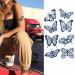 Long-lasting 4 Sheets Semi Permanent Butterfly Tattoos for Women - Temporary Body Art for Arm, Hand, and Shoulder - Buy Online on SooperMarket.com