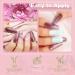 Lavender Violets 15ml Gel Nail Polish - Purple Irregular Sequins Golden Fireworks Colour - Salon Quality UV LED Soak Off Manicure Pedicure - Milky Way A0685 - Buy Online on SooperMarket.com