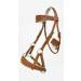 AMAZING HORSE STUFF Sidepull Bitless Bridle with Designer Hand Carving On Browband & Noseband Oval Shaped Pony