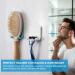 Vanzavanzu Razor Plane Holder for Shower Wall - 2 Pack Adhesive Hooks for Hairbrush & Towel - Waterproof Silicone Bathroom Organizer - Blue & White - Buy Online on SooperMarket.com