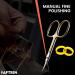Cuticle Scissors Precision Manicure Beauty Nail Scissors for Small Children Cuticle Nipper Professional Stainless Steel Scissors for Men Women 3.7 Inch Gold - Buy Online on SooperMarket.com