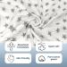 Miracle Baby Muslin Swaddle Blanket - Grey Stars Print, 110x150cm, Cotton, for Boys and Girls - Buy Online on SooperMarket.com
