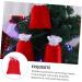 OFFSCH 8pcs Christmas Plush Bag Decor Xmas Present Bags Candy Storage Pouch Christmas Tree Pendant - Buy Online on SooperMarket.com