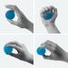 Therapy Gel Ball Hand Trainer | High-Quality Finger & Hand Muscle Coach | Anti-Stress Ball (Blue Medium) - Buy Online on SooperMarket.com