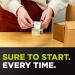 Scotch Sure Start Packaging Tape  1.88" x 38.2 yd  Designed for Packing  Shipping and Mailing  Smooth and Quiet Unwind  3" Core  Clear  2 Rolls w/1 Dispenser (3450S-2-1RD) - Buy Online on SooperMarket.com
