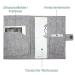 Cozy Racoon Personalized Elephant Mutterpass Cover | Felt Made in Germany | Ideal Gift for Pregnant Mothers with Pockets for Insurance & Ultrasound Images - Buy Online on SooperMarket.com