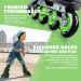2PM SPORTS Torinx Adjustable Inline Skates | Fun Roller Blades for Kids | Beginner Roller Skates for Girls, Boys, Men, and Ladies | Green Large - Youth (4-7 US) - Buy Online on SooperMarket.com