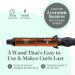 MINT 1 1/4 Inch Professional Curling Wand for Long Hair | Ionic Ceramic Barrel | Adjustable 230-430 F | Best Curling Iron for Thick Hair | Worldwide Dual Voltage - Buy Online on SooperMarket.com