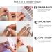 NAILOG Semi Cured Gel Nail Strips 34 pcs Salon-Quality Gel Nail Stickers Long Lasting Nail Wraps for Women with Soft Gel Finish Retro Jungle - Buy Online on SooperMarket.com