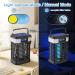 Buy Solar Insect Killer with Light Sensor | USB Rechargeable Mosquito Lamp | Waterproof Fly Destroyer - 4200V Non-Toxic UV Trap for Indoor & Outdoor Use - Buy Online on SooperMarket.com