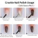 Crackle Nail Polish Egg Shell Gel Black Speckle Nail Polish Quick Dry & Long Lasting Nail Varnish Nail Art DIY at Home (GoldPrimer) - Buy Online on SooperMarket.com
