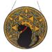ABOOFAN Wrought Iron Disc Pendant Decor Ornament Iron Circle Pendant Hanging Adornment Indoor Metal 30x30x1cm As Shown1