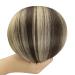 Buy Youngsee Real Hair Ombre Clip-in Extensions 40cm | Brown Blonde 120g Remy Hair | 7PCs #4/18/4 - Buy Online on SooperMarket.com