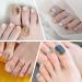 JSRQT 12 Sheets Toenail Polish Stickers Diamond Glitter Full Wrap Toe Nail Art Stickers Decals for Women Girls Self Adhesive Nail Stickers Manicure with Nail File Nail Stickers Strip for Feet DIY - Buy Online on SooperMarket.com