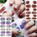 10 Sheets Butterfly Nail Stickers - Self Adhesive Full Nail Wraps & Glitter Decals for DIY Manicure Kits - Perfect Nail Art Supplies for Women & Girls - Buy Online on SooperMarket.com