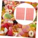 ibasenice 2pcs Candy Mold Cookie Mold Cupcake Molds Cookie Stencils Mini Cake Molds Gummy 20X14.3CM Pink - Buy Online on SooperMarket.com