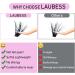 LAUBESS Individual Eyelash Clusters 300 Pcs | False Lashes Extension Kit | 50D-0.07C Mix 8-15mm - Buy Online on SooperMarket.com