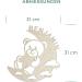 LAUBLUST Night Light Bear in the Moon - Personalized Baby Gift for Birth & Baptism - LED Natural Lighting for Kids - Buy Online on SooperMarket.com