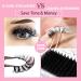 Russian Strip Lashes with Clear Band - D Curl Cat-Eye 12mm Wispy False Eyelashes | 14 Pairs | Heracks - Buy Online on SooperMarket.com