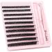 D.I.Y. Eyelash Extension Kit - 200pcs Individual Lash Clusters, D Curl Volume Cluster Lashes with Bond, Seal, Tweezers - Home Application | 80D Kit - Buy Online on SooperMarket.com