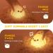 Unede LED Nachtlicht f r Kinder Dimmbares Kawaii Dodo Duck Nachttlicht aus Silikon USB Lampe f r Babyzimmer ideales Geschenk f r Kinder (Baby Benson) - Gelb - Buy Online on SooperMarket.com