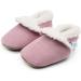 Dotty Fish Suede Baby Slippers | Warm Fleece Lined | Non-Slip Soft Sole Shoes for Infants and Toddlers | Boys Girls | 0-6 Months to 5-6 Years | Soft Pink - Buy Online on SooperMarket.com