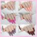 Lofuanna 6 Colors Dip Powder Nail Kit Starter - Professional Dipping Kit for French Dip Manicure - Nail Art Design Set for All Seasons - Buy Online on SooperMarket.com