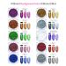 Yagoyan 10 Jars Chrome Nail Powder Kit - Holographic Chameleon Pigments | Nail Art Glitters for Mirror Effect | Eyeshadow Applicators - Buy Online on SooperMarket.com