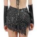 iMucci Black Latin Dance Dress with Paillette Tassel - Women's Samba Costumes Ballroom Dresses - Buy Online on SooperMarket.com