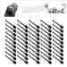50 pieces of one-way mini cleaning brushes with nylon bristles and PP handles for razors cups baby bottles window gaps corners phones or keyboards black