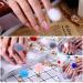 3D Fluffy Pom Balls Nail Charms Kit | 24 Pieces with Magnetic Detachable Plush Pom Poms | Storage Box Included | Nail Art DIY for Girls and Women - Buy Online on SooperMarket.com